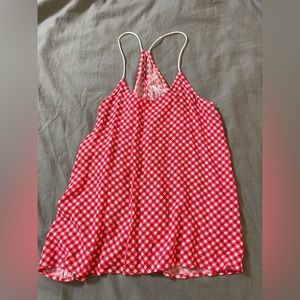 Womens checkered red tank